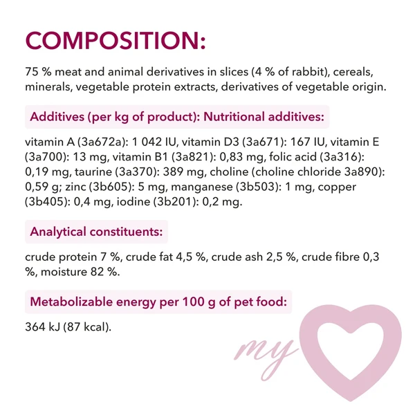 My Love Adult Cat Wet Food in Gravy Pouch 85g