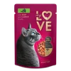 My Love Adult Cat Wet Food with Beef & Carrot in Jelly Pouch 85g