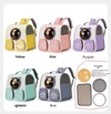 Breathable Pet Travel Backpack Bag with Bubble Window and Storage Pockets with Cute Paw Print for Cats & Small Dogs