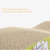 S-Shape Cat Corrugated Scratcher Board with Catnip (43*20*3.7cm)