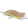 S-Shape Cat Corrugated Scratcher Board with Catnip (43*20*3.7cm)