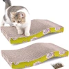 S-Shape Cat Corrugated Scratcher Board with Catnip (43*20*3.7cm)
