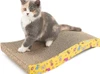 S-Shape Cat Corrugated Scratcher Board with Catnip (43*20*3.7cm)