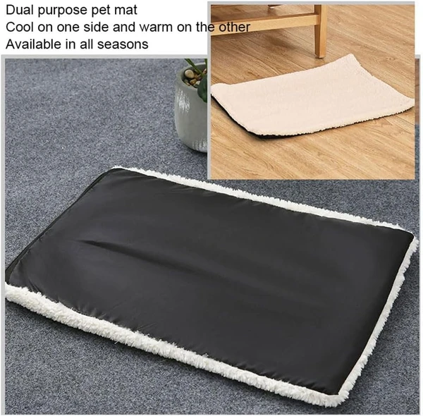 Portable Folding Polyester Fabric Pet Carrier with Breathable Mesh Windows for Dogs & Cats