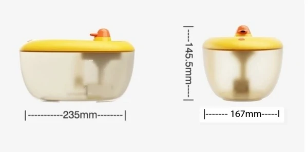 Cute Duck Automatic Pet Water Fountain – 2L Large Capacity USB Charging Ultra Quiet Pump for Cats & Small Dogs