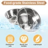 Elevated Double Stainless Steel Bowls Food & Water Pet Feeder for Cats & Dogs