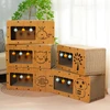 3-in-1 Modern Cat Corrugated Paper & Wood Scratcher House – Scratch, Rest and Playing with Interactive 3 Bell Balls