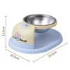 Detachable Elevated Hanging Stainless Steel Pet Feeding Bowl with Anti-Slip Base for Cats & Small Dogs