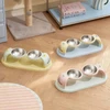 Hanging Double Stainless Steel Pet Bowls with Anti-Slip Base – Detachable Elevated Food and Water Feeding for Cats & Small Dogs 