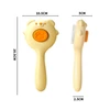 Nunbell Pet Slicker Brush One Click Hair Removal for Dogs and Cats