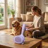 Nunbell Pet Slicker Brush One Click Hair Removal for Dogs and Cats