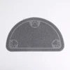 Nunbell Semicircle PVC Cat Litter Trapper Mat Paw Printing Anti-Slip Waterproof Washable 45 X 60 cm