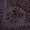 Nunbell Semicircle PVC Cat Litter Trapper Mat Paw Printing Anti-Slip Waterproof Washable 45 X 60 cm