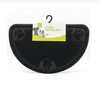 Nunbell Semicircle PVC Cat Litter Trapper Mat Paw Printing Anti-Slip Waterproof Washable 45 X 60 cm