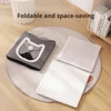 2-Level Foldable Cat Cave Bed with Fluffy Ball Hanging & Side Scratching Board Multi-Function Sleeping Playing Scratching Indoor Cat House 