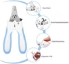 Stainless Steel Pet Nail Clippers with Safety Guard, Spring Mechanism, Security Lock & Non-slip Handle for Cats and Dogs 