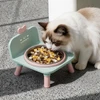 Nunbell Chair-Shaped Elevated Pet Feeding Bowl with Removable Stainless Steel Inner Bowl Anti-Slip Base Easy to Clean for Cats & Small Dogs