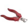 Stainless Steel Pet Nail Clippers with Ergonomic Curved Shape Handle, Sharp Blade, Safety Guard, Spring Mechanism & Security Lock for Cats and Small Dogs 