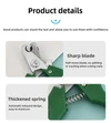 Stainless Steel Pet Nail Clippers with Ergonomic Curved Shape Handle, Sharp Blade, Safety Guard, Spring Mechanism & Security Lock for Cats and Small Dogs 