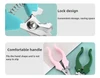 Stainless Steel Pet Nail Clippers with Ergonomic Curved Shape Handle, Sharp Blade, Safety Guard, Spring Mechanism & Security Lock for Cats and Small Dogs 