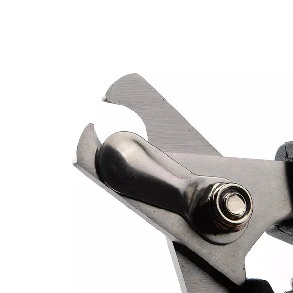 Nunbell Stainless Steel Blade Pet Nail Clipper with File, Safety Guard, Spring Hinge, Latch Lock & Non-slip Handle for Cats and Dogs