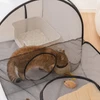 Portable Foldable Pet Tent with Surround Tunnel – Playpen with Soft Oxford Fabric, Breathable Mesh and Strong Wire for Cats & Small Pets 