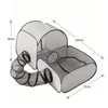 Portable Foldable Pet Tent with Surround Tunnel – Playpen with Soft Oxford Fabric, Breathable Mesh and Strong Wire for Cats & Small Pets 