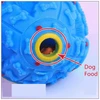 Nunbell Interactive PVC Dog Training Chew Toy with Sound & Treat Dispenser 7.5cm