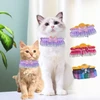 Cute Pet Lace Collar with Delicate Bow & Elegant Ruffles for Cat & Small Dog (Size: Small)