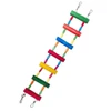 Bird Ladder, Swing & Chewing Toy (50cm L x 8cm W) - 7 Steps Hanging Natural Wood Bridge Cage Accessories for Medium & Small Parrots