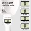 Digital ABS Measure Spoon Scale 800g – Portable, Detachable, High Precision, LCD Display, Battery CR2032 and Multi-Unit (g/cup/oz/ml) Pet Food Measuring Scale (Cream Color)