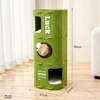  3-Level Felt Cat Tree House & Scratching Post – Foldable Warm Cave Bed for Indoor Cats