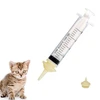 Milk Feeding 3ml Syringe with 2 Soft Silicon Nipples Different Sizes – Nursing Kit for Newborn Pets
