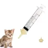 Milk Feeding 3ml Syringe with 2 Soft Silicon Nipples Different Sizes – Nursing Kit for Newborn Pets