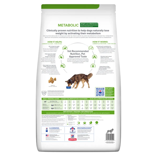 Hills Prescription Diet Metabolic dog food with chicken 4 KG 