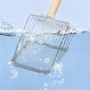 Durable Stainless Steel Cat Litter Scoop with Wooden Hand 27x13 cm