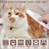 Pet Hair Trimmer with LED Light, Extra 18mm Cutter Head, Cleaning Brush, Maintenance Oil and USB Charging Cable – Waterproof Plastic Material Low Noise for Cats & Dogs  