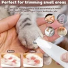 Pet Hair Trimmer with LED Light, Extra 18mm Cutter Head, Cleaning Brush, Maintenance Oil and USB Charging Cable – Waterproof Plastic Material Low Noise for Cats & Dogs  