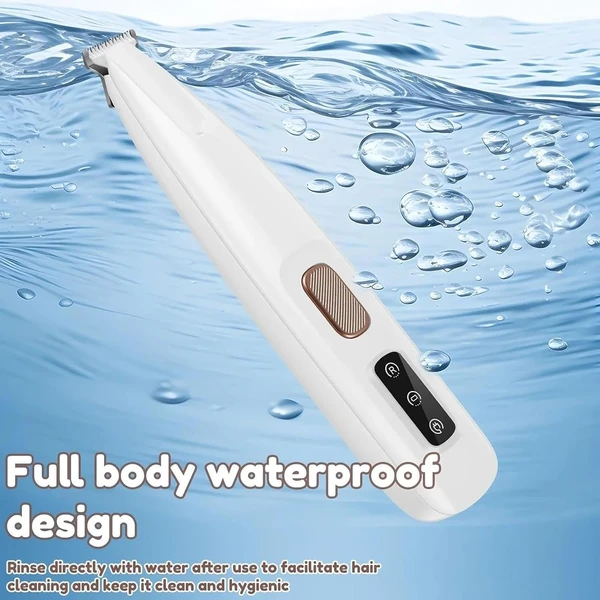Pet Hair Trimmer with LED Light, Extra 18mm Cutter Head, Cleaning Brush, Maintenance Oil and USB Charging Cable – Waterproof Plastic Material Low Noise for Cats & Dogs