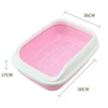 Cat Litter Box with Sifting Net, Anti-Splash Rim & Scoop (50*36*17cm) – Easy Clean, Comfortable, Eco-Friendly, Open Design and Durable Plastic Material