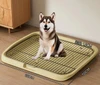 Large Space Dog Toilet Tray with Removable Metal Mesh Grid (65×50cm)