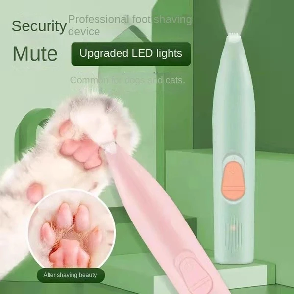 Professional Electric Pet Hair Trimmer with LED Light – Low Noise, USB Charging, Portable, Safe and Easy To Use for Cats & Dogs