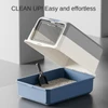Extra Large Enclosed Cat Litter Box 50x35x32cm with Charcoal Filter, Scoop & Top Carrying Handle – Anti Splash, Odor Control and Easy Clean