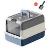 Extra Large Enclosed Cat Litter Box 50x35x32cm with Charcoal Filter, Scoop & Top Carrying Handle – Anti Splash, Odor Control and Easy Clean