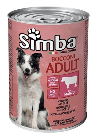 SIMBA Chunks Adult Dog Wet Food Cans 415g