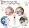 Kitten & Puppy Reusable Milk Feeding Set of 3 Syringes (1ml, 3ml & 5ml) & 2 Different Sizes Nipples