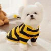 Bee-Themed Pet Sweater for Small Dogs & Cats – Cozy All-Season Costume