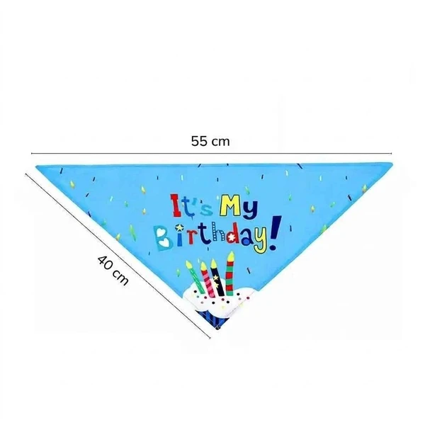 Pet Birthday Bandana, Party Accessory Bib for Small & Medium Dogs & Cats