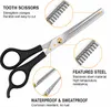 Professional Stainless Steel Pet Hair Thinning Scissors with Plastic Handle for Dogs & Cats Grooming