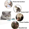 20 Pcs Colorful Silicone Cat Nail Caps with Adhesive Glue – Soft Covers for Claws Care, Anti-scratch and Beautiful Look